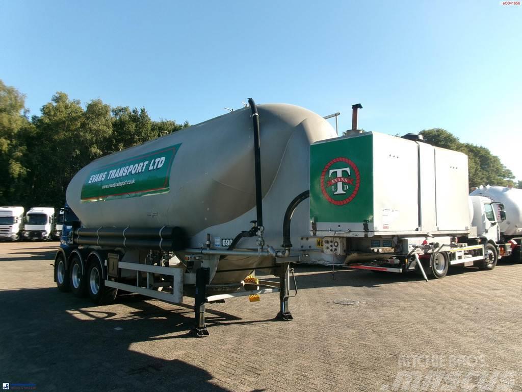 Spitzer Powder tank alu 37 m3 / 1 comp + compressor Tanker poluprikolice