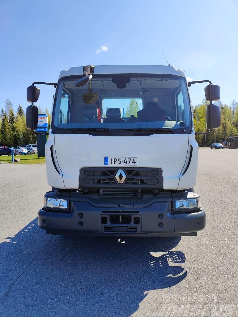 Renault D 18 4x2 I-shift Rol kiper kamioni s kukama za dizanje