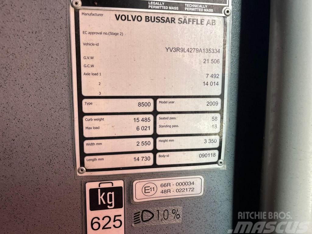Volvo B12M 8500 6x2 58 SATS / 18 STANDING / EURO 5 Međugradski autobusi
