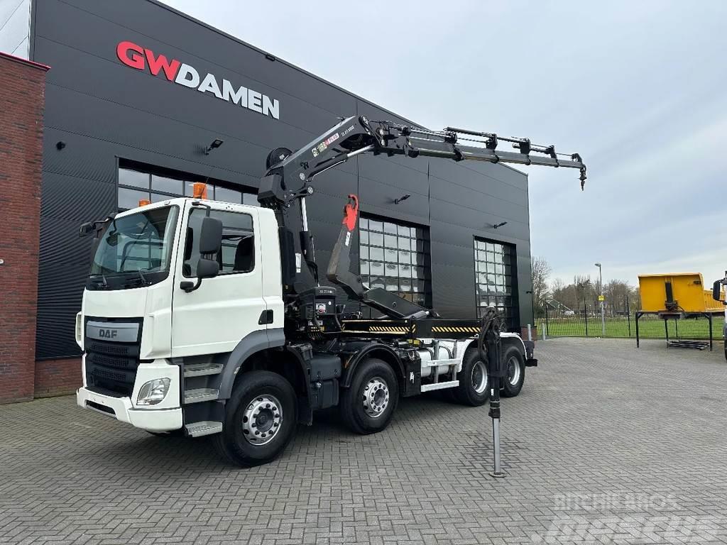 DAF CF 460 8x4 Haaksysteem / Kraan Euro 6 Rol kiper kamioni s kukama za dizanje