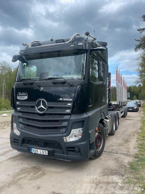 Mercedes-Benz Actros 2651 6x4 + CRANE + TRAILER Kamioni za drva