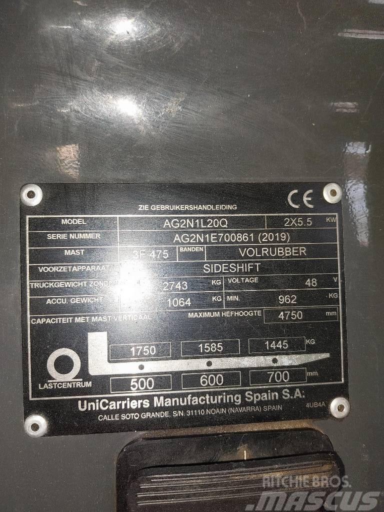 UniCarriers AG2N1L20Q Električni viličari