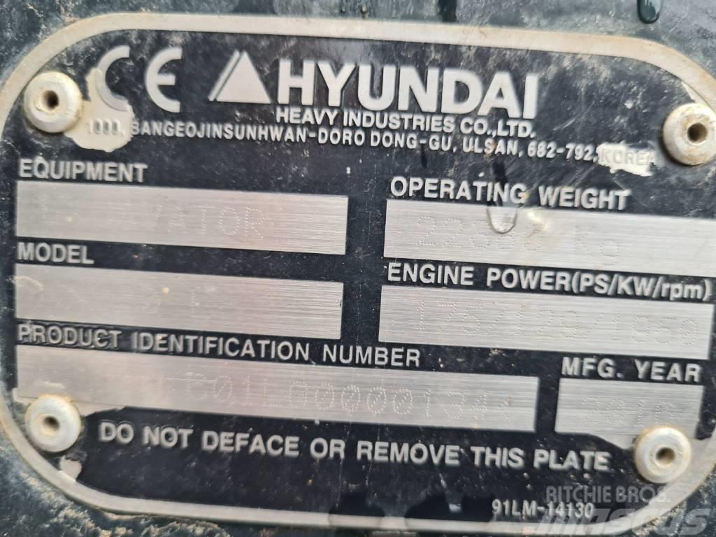 Hyundai HX 220 L Bageri gusjeničari
