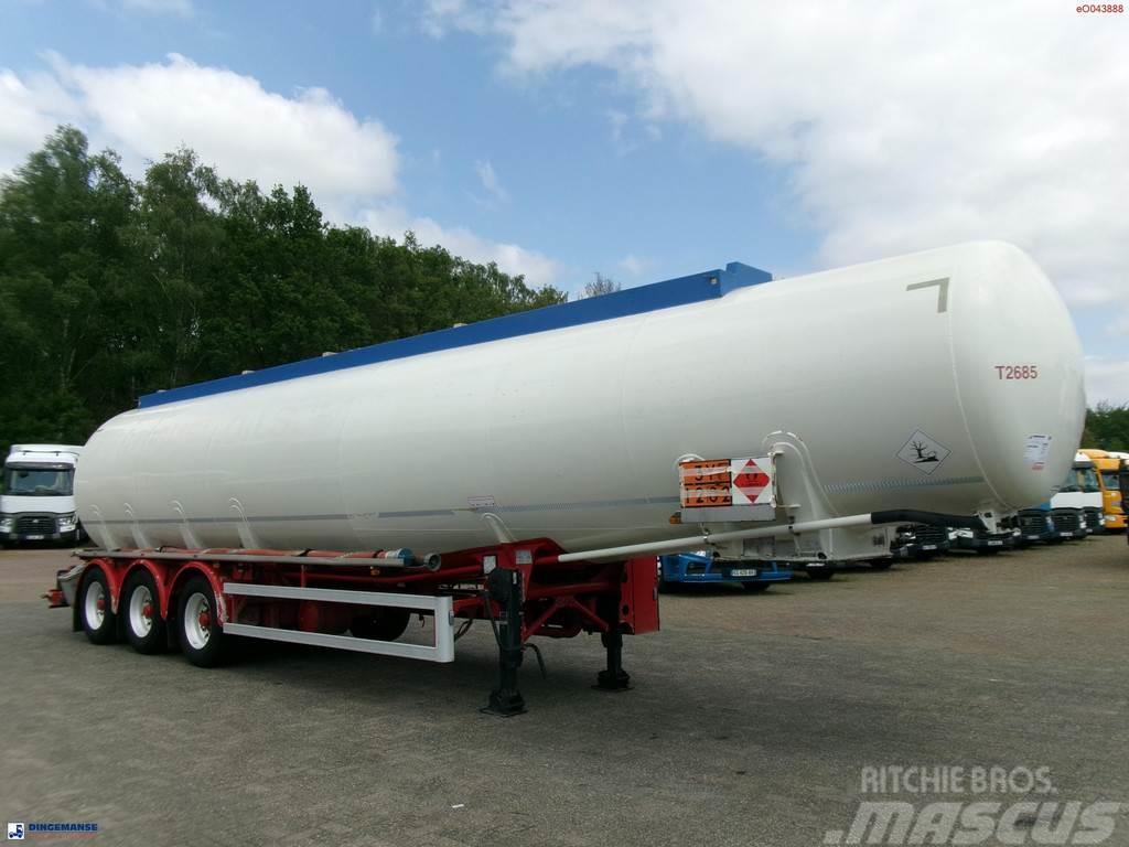 Feldbinder Fuel tank alu 44.6 m3 + pump Tanker poluprikolice