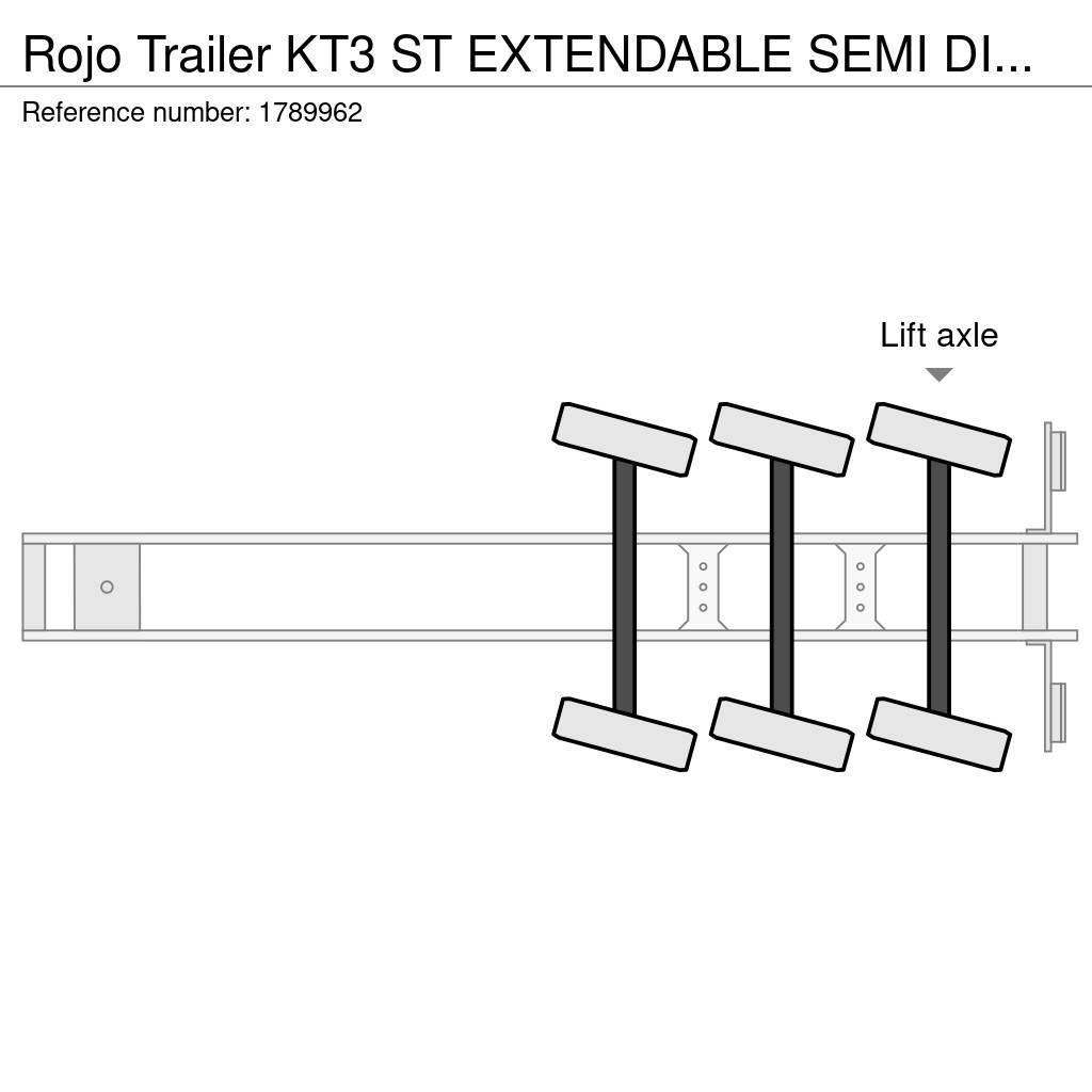 Rojo Trailer KT3 ST EXTENDABLE SEMI DIEPLADER/TIEFLADER/LOWLOAD Nisko-utovarne poluprikolice