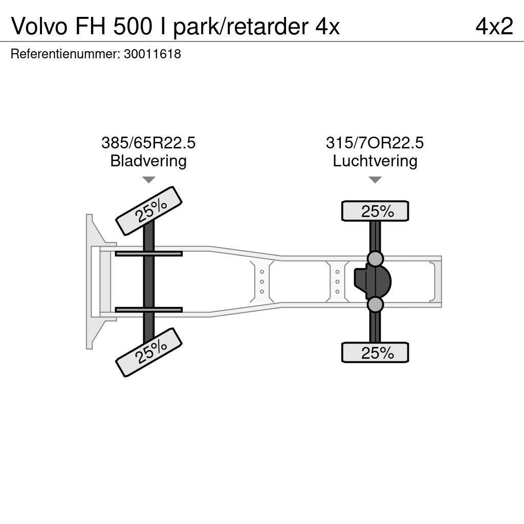 Volvo FH 500 I park/retarder 4x Traktorske jedinice