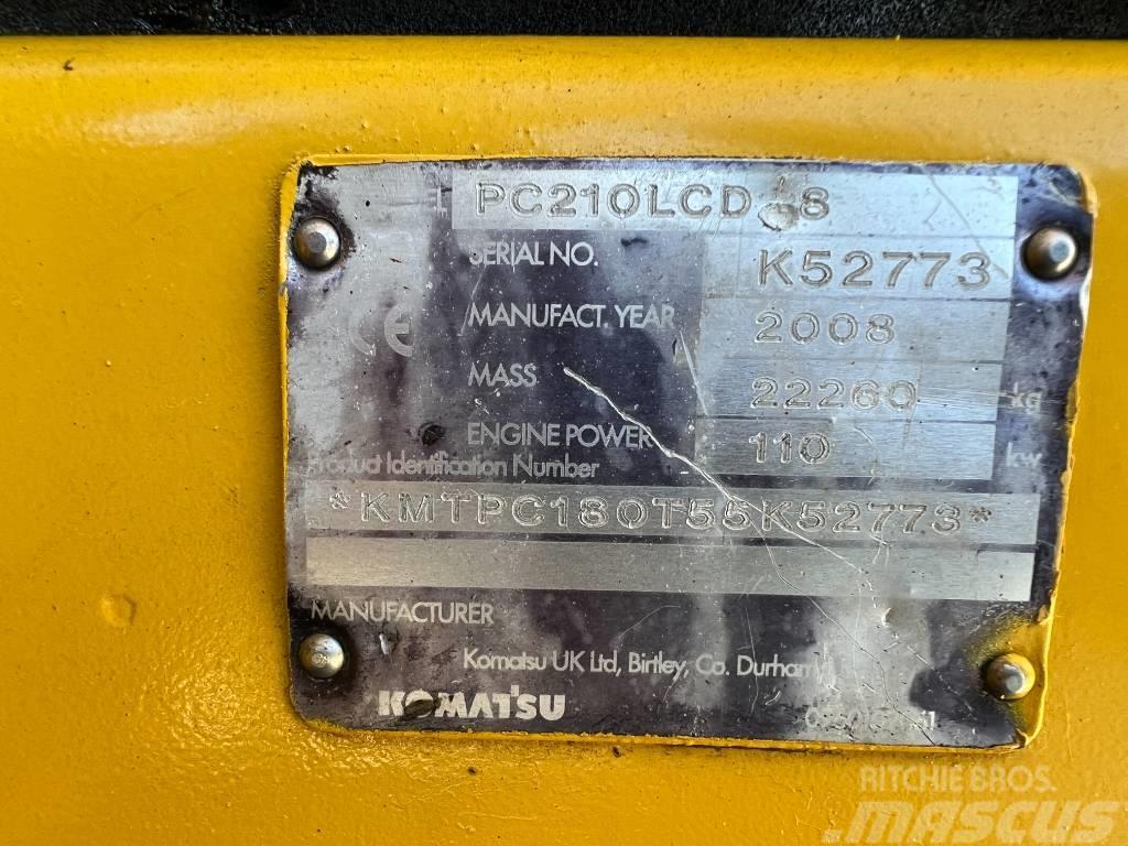 Komatsu PC 210 LCD-8 Bageri gusjeničari