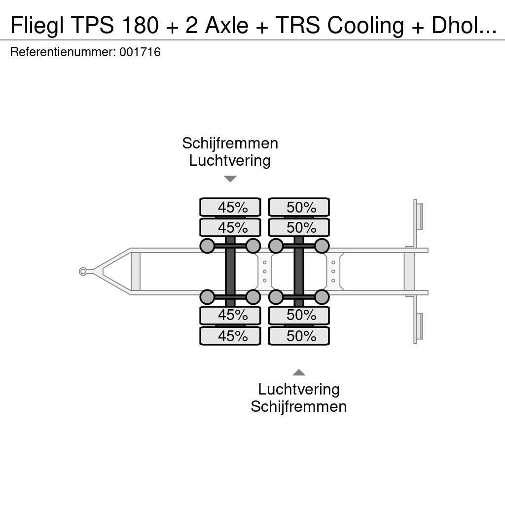 Fliegl TPS 180 + 2 Axle + TRS Cooling + Dhollandia Lift Prikolice hladnjače