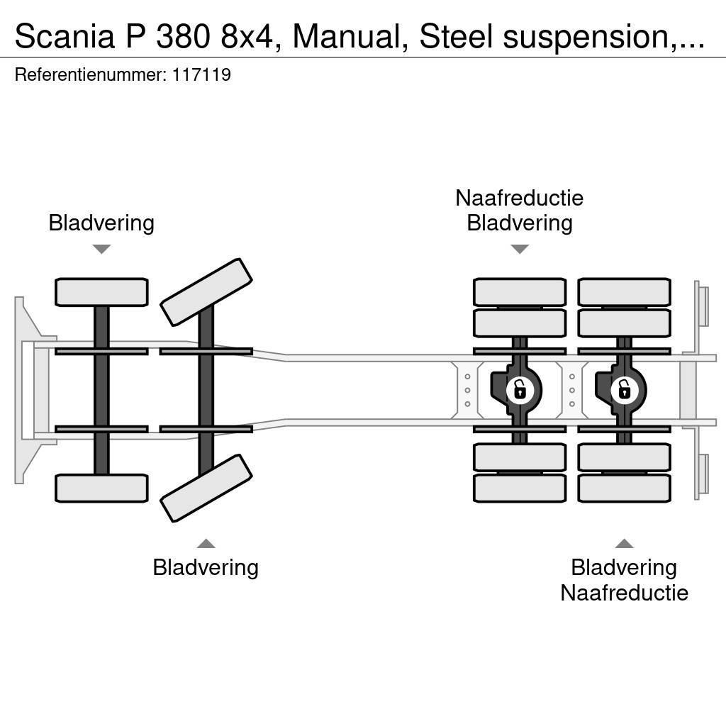 Scania P 380 8x4, Manual, Steel suspension, Liebherr, 9 M Kamioni mikseri za beton
