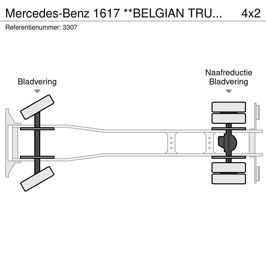 Mercedes-Benz 1617 **BELGIAN TRUCK-FULL STEEL SUSPENSION** Rol kiper kamioni s kukama za dizanje