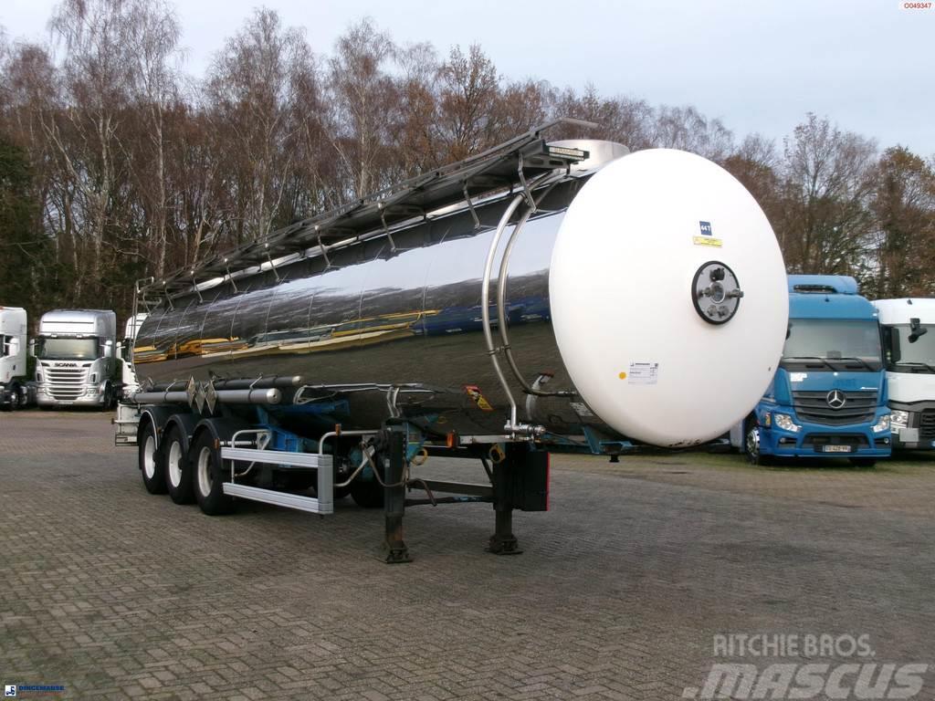 Magyar Chemical tank inox L4BH 32.5 m3 / 1 comp Tanker poluprikolice