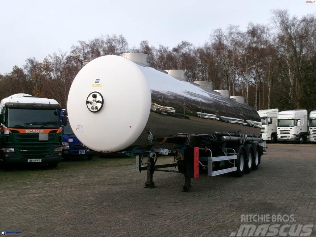 Magyar Chemical tank inox L4BH 32.5 m3 / 1 comp Tanker poluprikolice