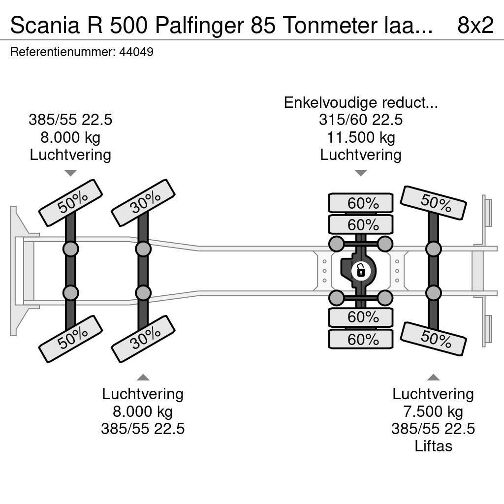 Scania R 500 Palfinger 85 Tonmeter laadkraan Rabljene dizalice za težak teren