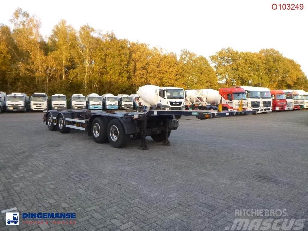 D-tec 4-axle container combi trailer (2 + 2 axles) Kontejnerske poluprikolice