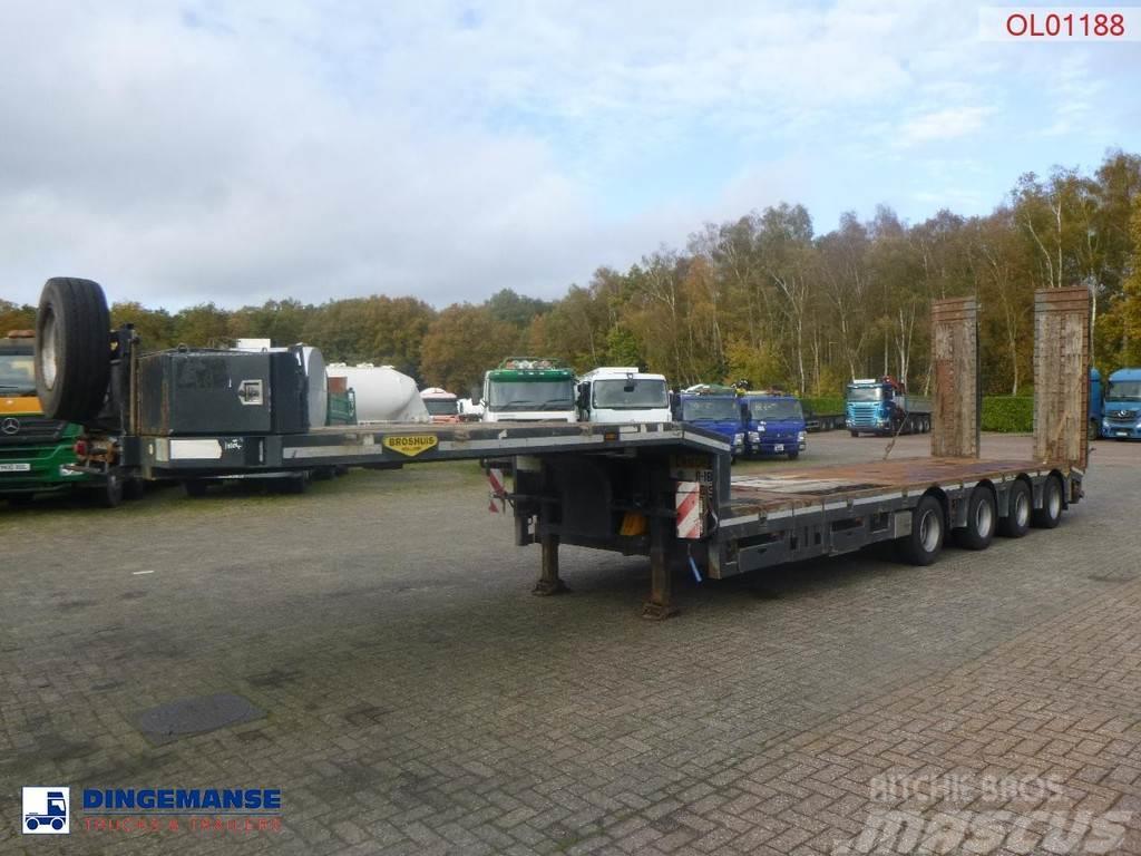 Broshuis 4-axle semi-lowbed trailer 71t + ramps + extendabl Nisko-utovarne poluprikolice