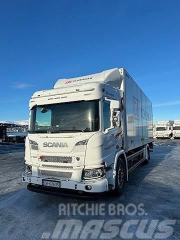 Scania P280B4x2NB m/Närko skappåbygg, sideåpning og baklø Sanduk kamioni