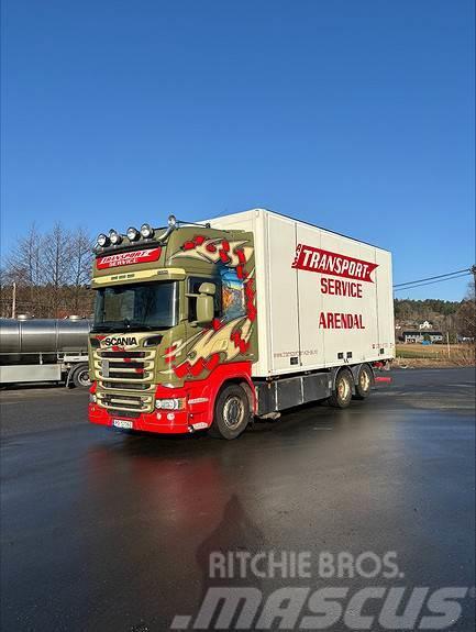 Scania R580LB6x2HLB, 2016 17pl Ekeri Skap med varme/sideå Sanduk kamioni