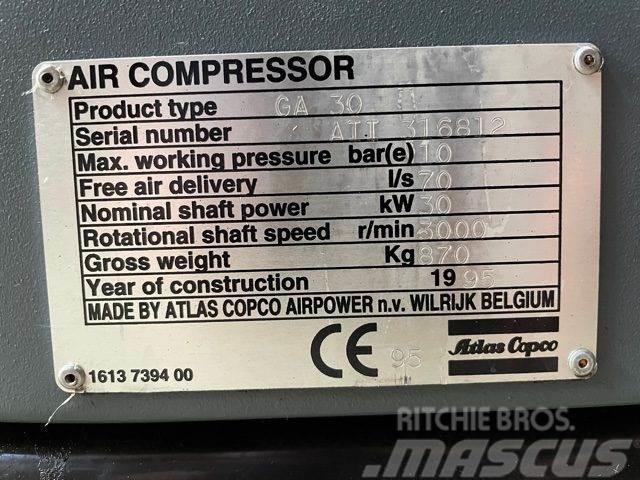 Atlas Copco GA30 el-skruekompressor Kompresori