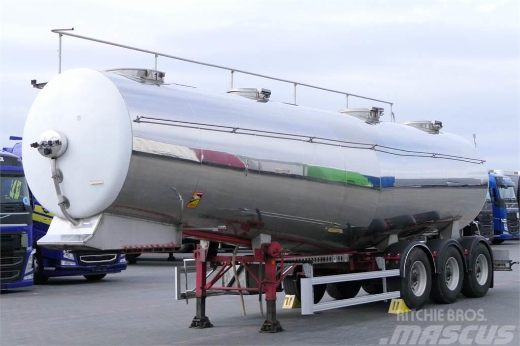 ETA FOOD LIQUID TANK TRAILER / 32000 L / 4 CHAMBERS Tanker poluprikolice