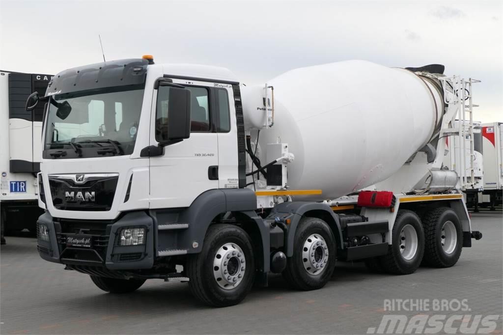 MAN TGS 32.420 / 8x4 / GRUSZKA 9 m3 / BETONOMIESZARKA  Kamioni mikseri za beton