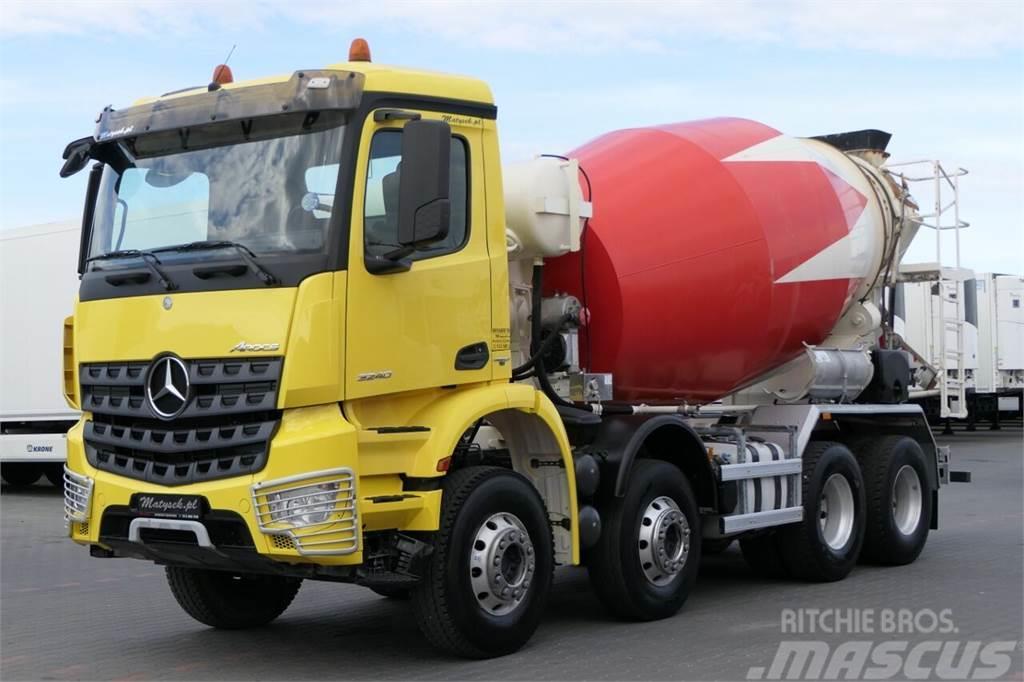 Mercedes-Benz AROCS 3240 / GRUSZKA 9m3 / LIEBHERR / BETONOMIESZA Kamioni mikseri za beton