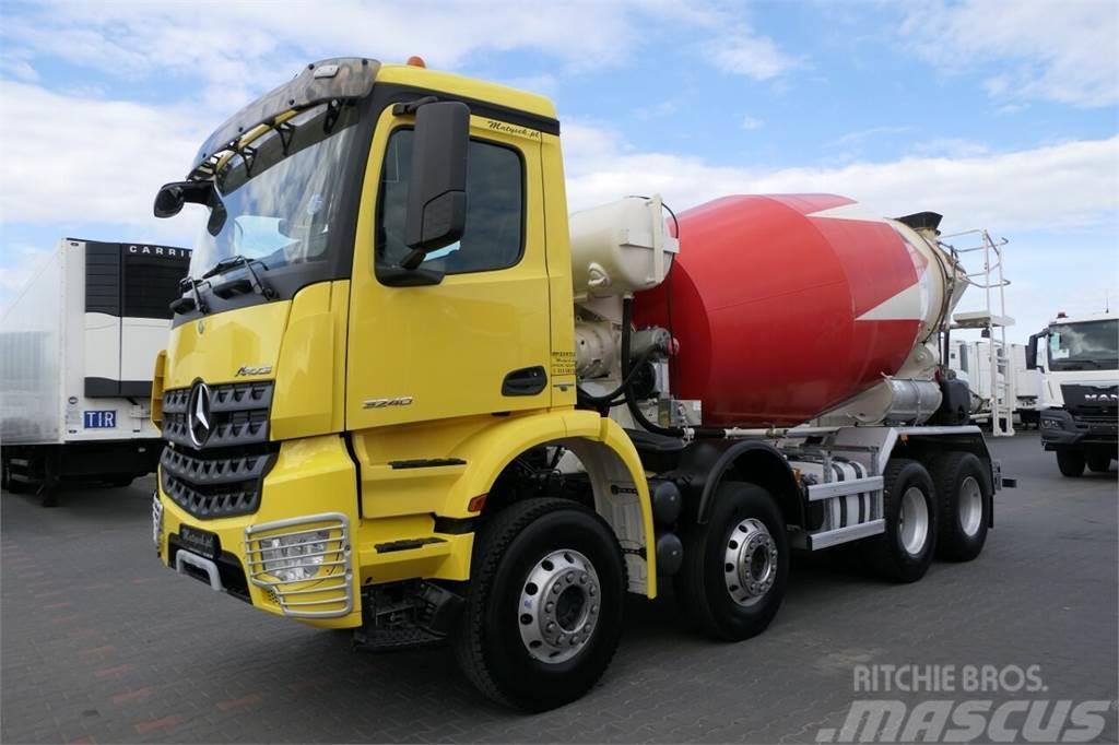 Mercedes-Benz AROCS 3240 / GRUSZKA 9m3 / LIEBHERR / BETONOMIESZA Kamioni mikseri za beton