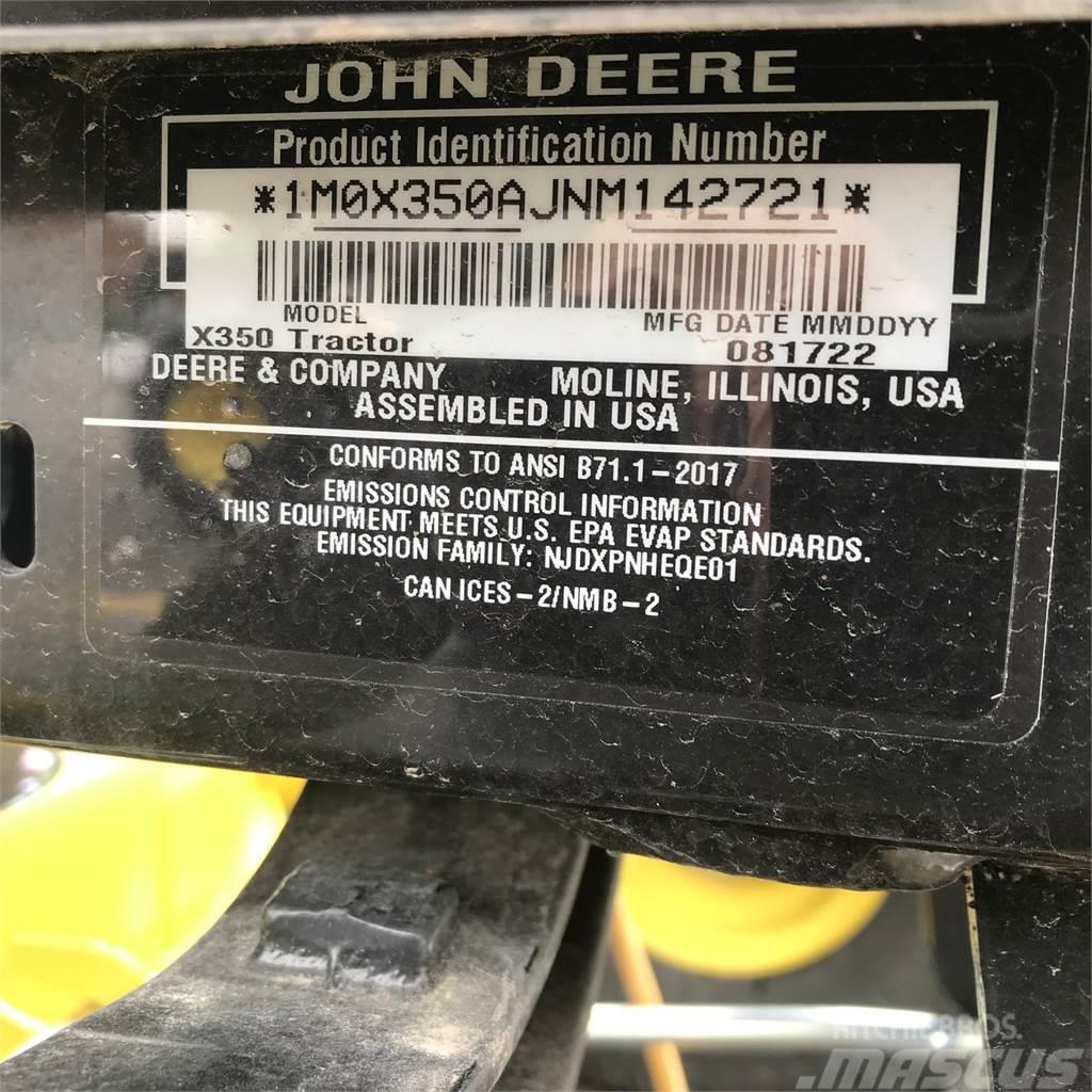 John Deere X350 Kompaktni (mali) traktori