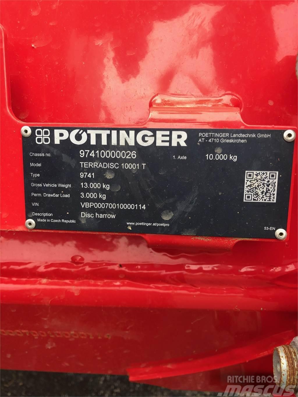 Pöttinger TERRADISC 10001T 32.5 Drugi strojevi i priključci za obradu zemlje