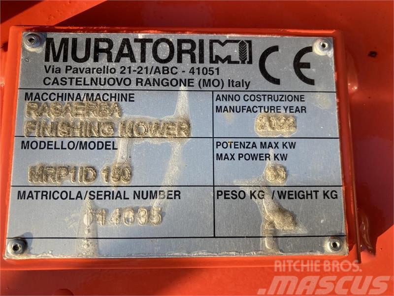 Muratori MRP1150 monteret med eurobeslag Priključne i vučne kosilice