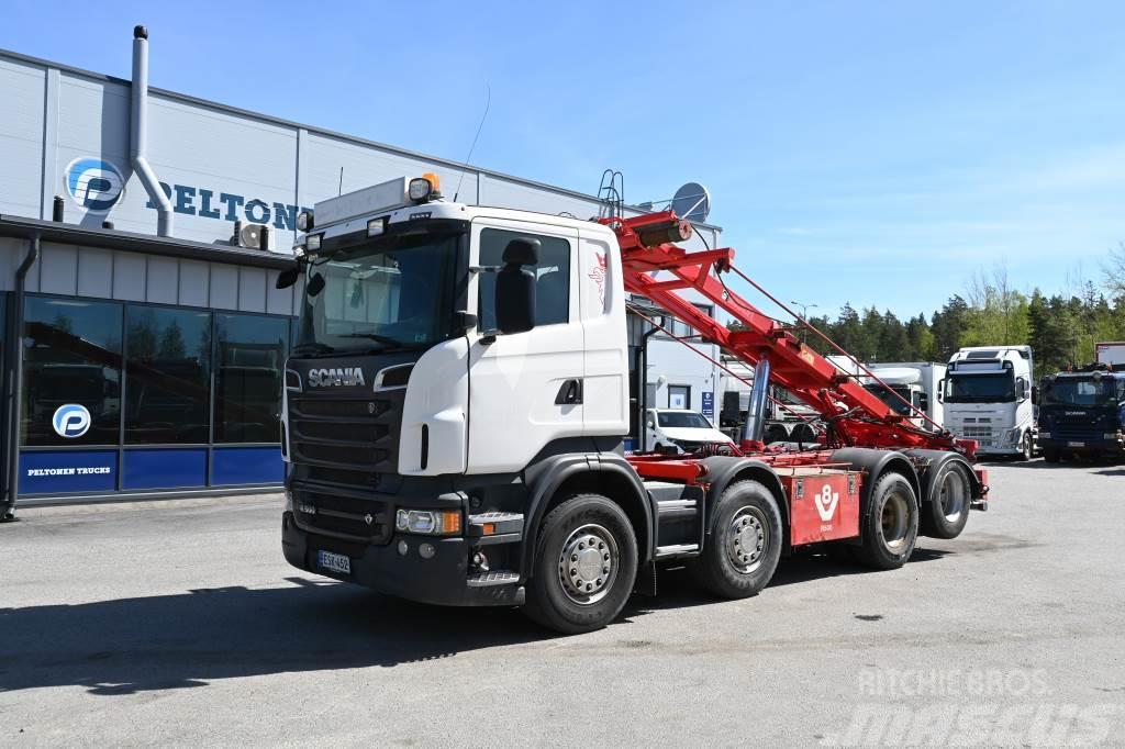 Scania R500 8x2 Multilift vaijeri Demontažnii kamioni za podizanje kabela