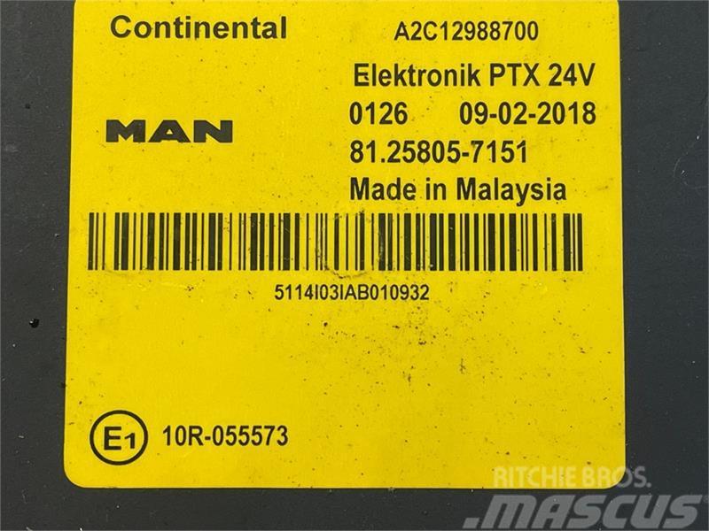 MAN MAN ECU PTX 81.25805-7151 Elektronika