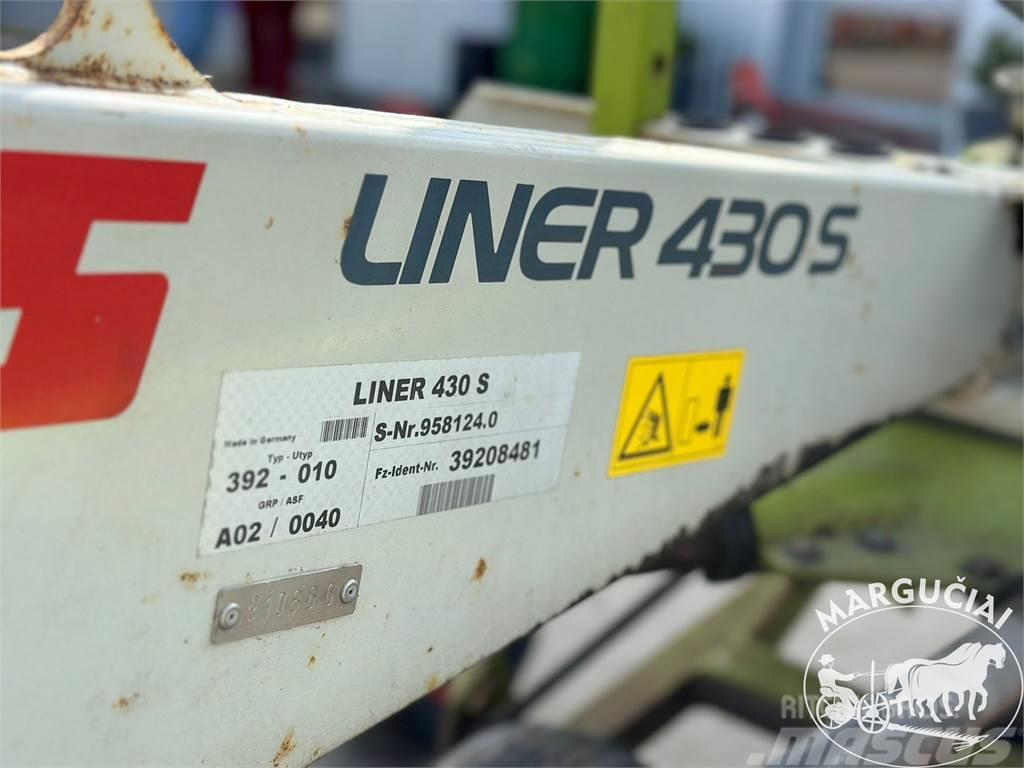 CLAAS Liner 430S, 4,2 m. Okretači i sakupljači sijena