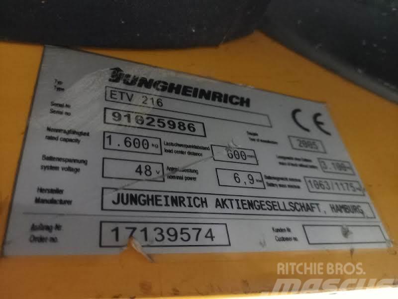 Jungheinrich ETV 216 Viličari sa pomičnim stupom