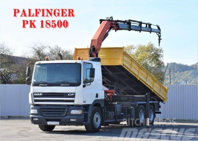 DAF CF 85.430 KIPPER 6,40 m+ KRAN /FUNK *6x4 Kiper kamioni