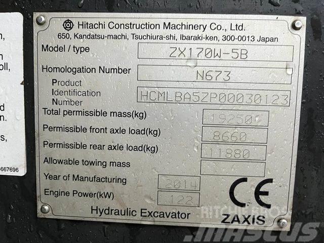 Hitachi ZX 170 W-5B Bageri na kotačima