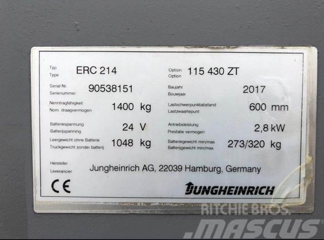 Jungheinrich ERC 214 - 4300MM HUB - 1400KG - NEUWERTIG Visokopodizni komisioni viličar