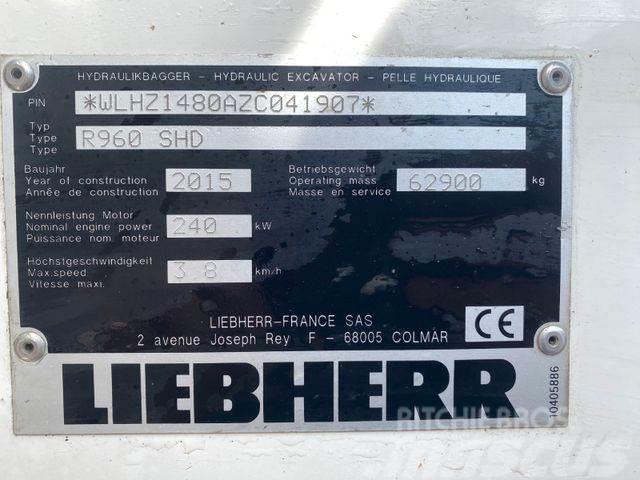 Liebherr R960 SHD ** BJ. 2015* 10.000H/Klima/ZSA/TOP Zust Bageri gusjeničari