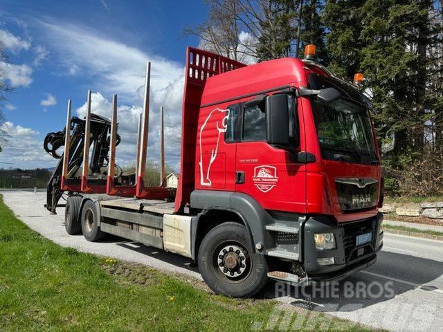 MAN TGX 33.500 4X6 HOLZ KRAN ANHÄNGER Kamioni za drva