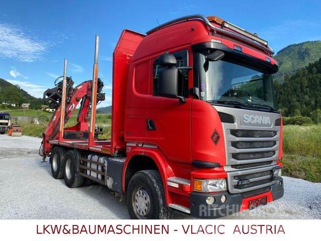 Scania G490 Holztransporter mit Kran Kamioni za drva