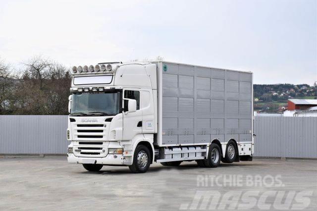 Scania R 500 TIERTRANSPORTWAGEN 7,10m / 4STOCK Kamioni za transport stoke