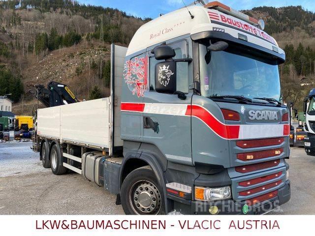 Scania R410 mit Kran Palfinger PK20002EH Kamioni sa otvorenim sandukom
