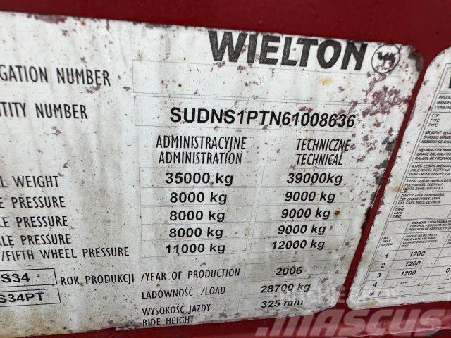 Wielton trailer for containers vin 636 Skeletne poluprikolice