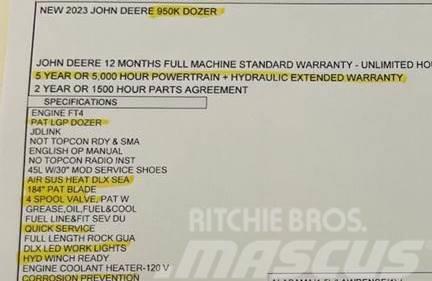 John Deere 950K LGP Buldožeri gusjeničari