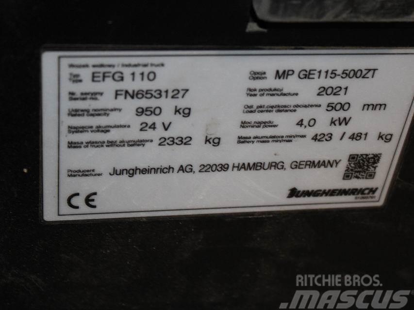 Jungheinrich EFG 110 MP GE115-500ZT Električni viličari