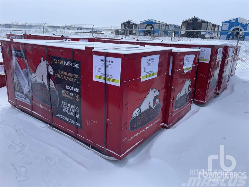 Arctic Shelter 150 ft x 50 ft x 26 ft Peak Dou ... Čelićni okviri za građevino