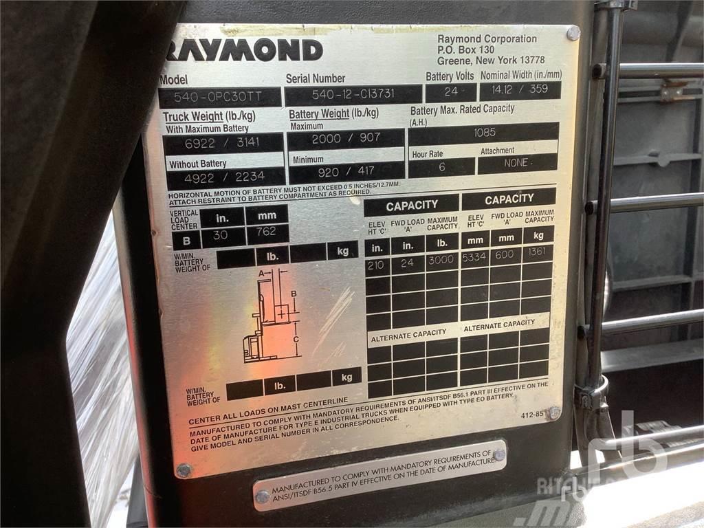 Raymond 540-OPC30TT Električni viličari