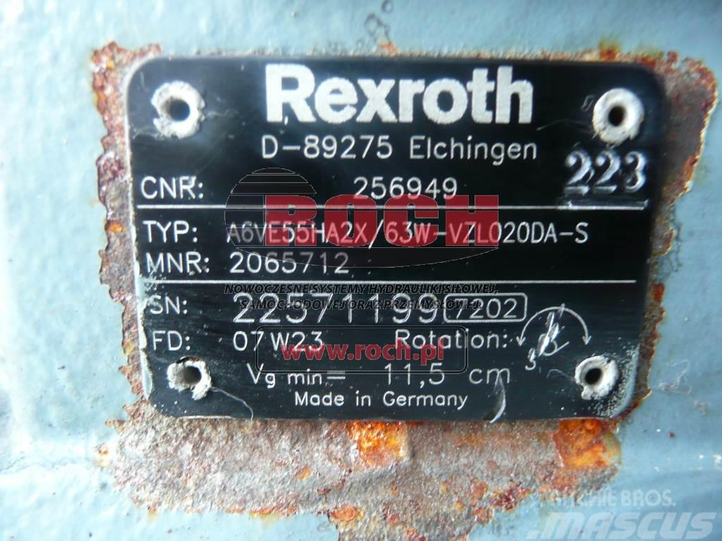 Rexroth A6VE55HA2X/63W-VZL020DA-S 2065712 256949 Motori