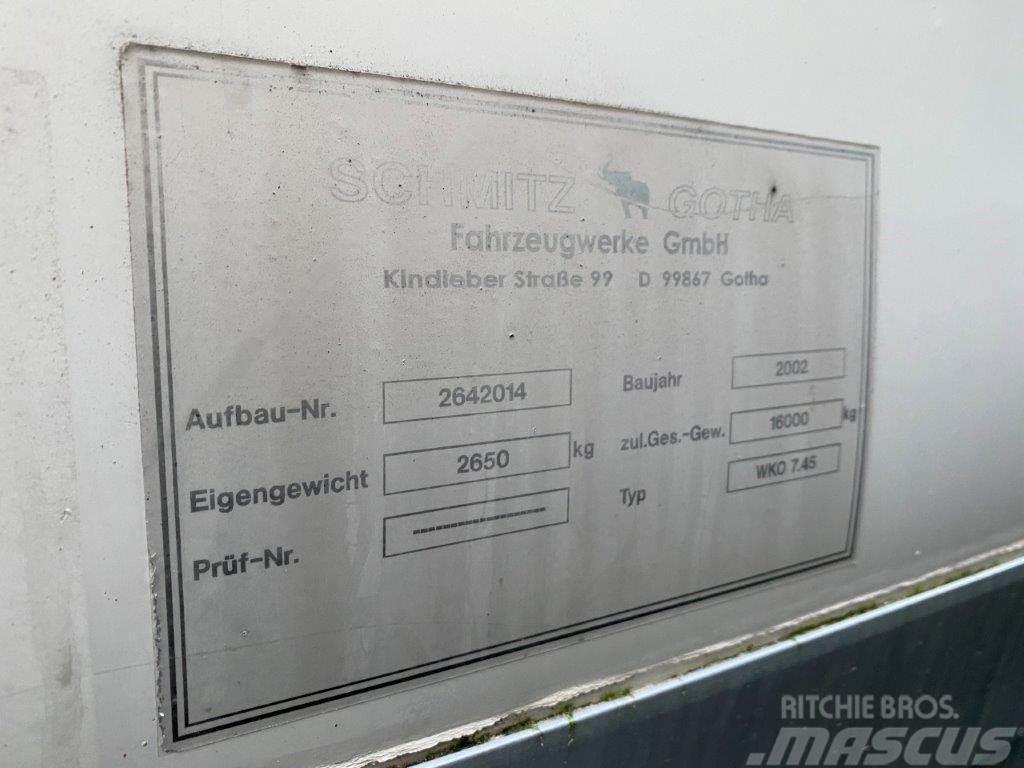 Schmitz WKO 7450 mm veksellad Boksovi