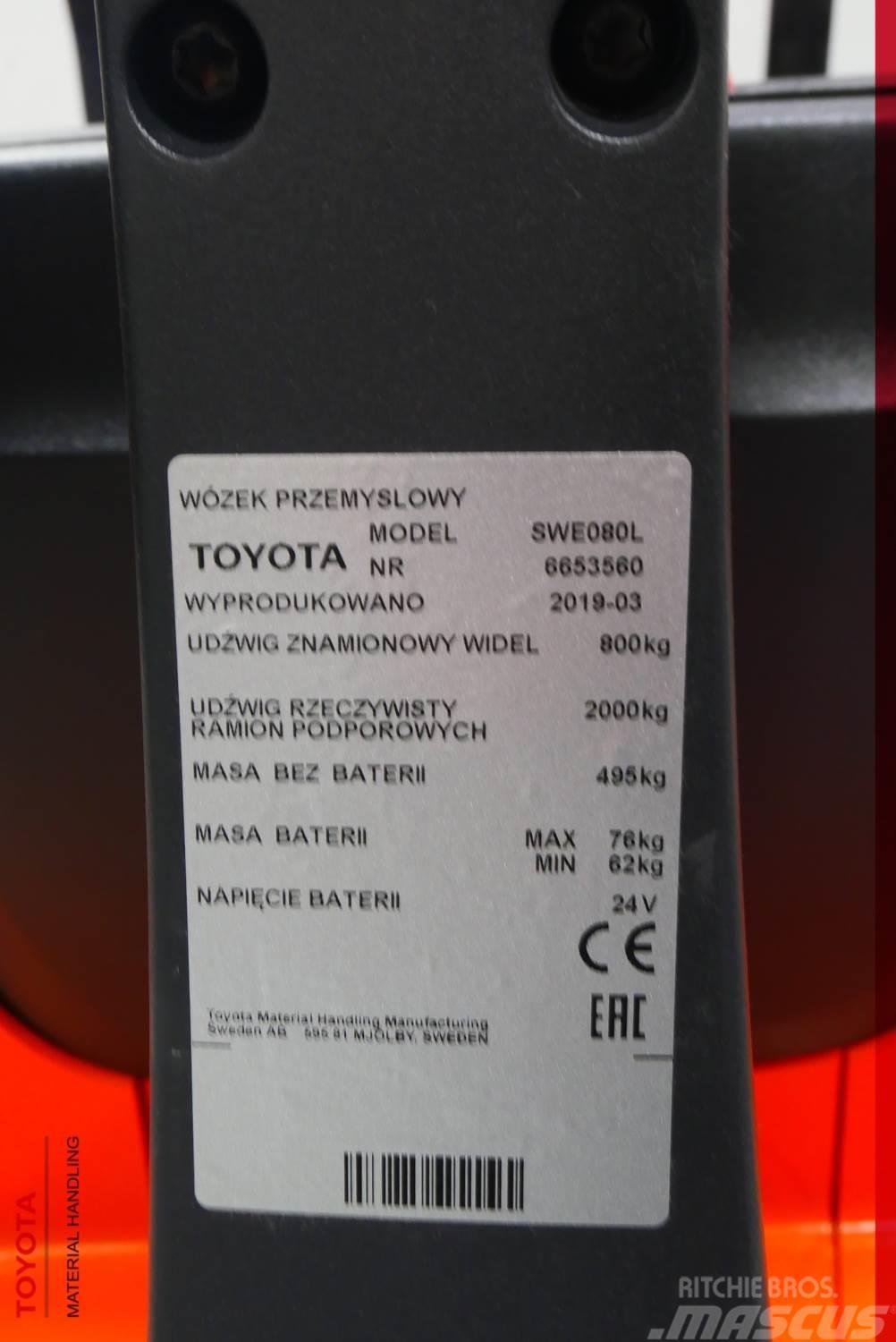Toyota SWE080L Lithium-ion Ručni električni viličar