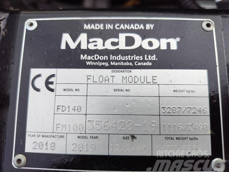 MacDon FD 140 Dodatna oprema za kombajne